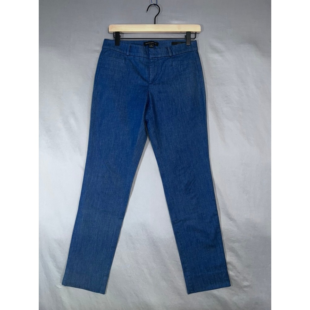 Banana Republic Sloan Slim Fit Blue Denim Trousers Pants Womens Size 0